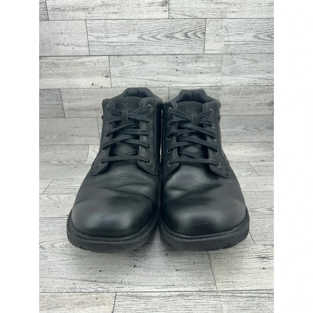 Rockport Storm Surge Mens 9.5 Black Leather‎ Waterproof Chukka Boots CH4053